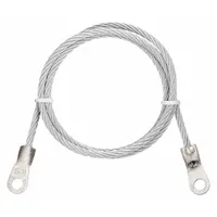 APPROVED VENDOR Bonding and Grounding Wire: (2) Terminals, 10 ft, PVC, Clear (MPN 8ZE79)