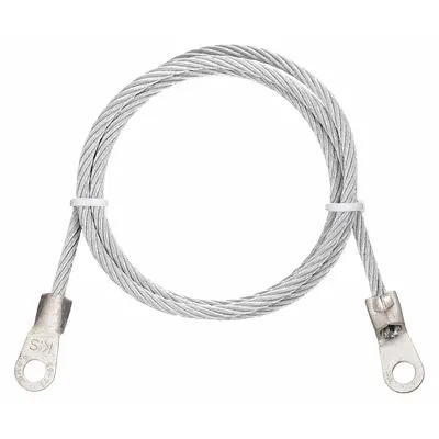 OEM Bonding and Grounding Wire: (2) Terminals, 10 ft, PVC, Clear - Terminated Bonding & Grounding Wires