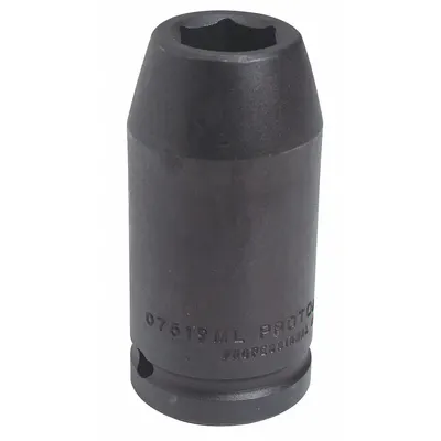PROTO Impact Socket: 3/4 in Drive Size, Metric, 34 mm Socket Size, 12-Point, Std - 3/4" Drive Impact Sockets