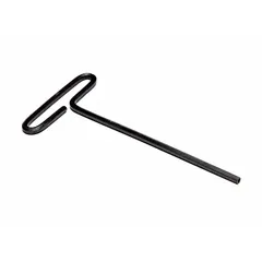 Aluminum installation tool with black finish. Used for installing vandal-resistant hardware and safety signage components in industrial and commercial facilities.
