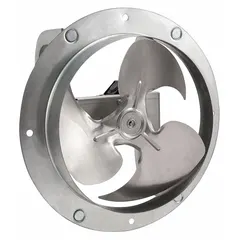 Standard ring exhaust fan with a 12-inch blade, powered by a 1/20 hp, 115V AC, single-phase motor. Delivers 889 cfm of airflow for general ventilation. Totally Enclosed Air Over motor enclosure protects against dust and airborne particles. Suitable for removing heat, fumes, or odors in industrial and commercial spaces.