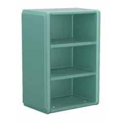The CORTECH Endurance Open Chest Aqua is a 4-shelf shelving unit with overall dimensions of 30 inches wide, 18 inches deep, and 42 inches high. It is part of the Endurance series by CORTECH. This open shelving unit is suited for organizing tools, parts, or supplies in industrial workshops, warehouses, or maintenance areas, providing quick access to frequently used items.