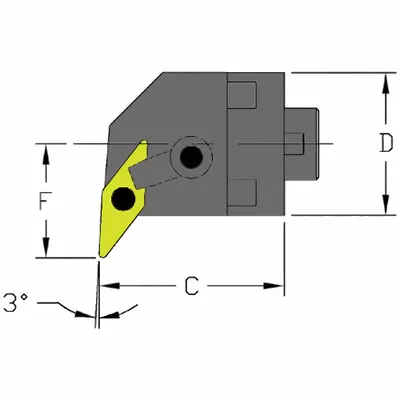 ULTRA-DEX USA MH40 MVUNR4-CFT Indexable Cutting Head Unit - Machining
