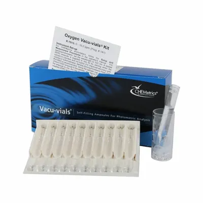 CHEMETRICS Water Quality Test Kit: Dissolved Oxygen, 0 to 15 ppm - Water Quality Test Kits