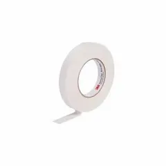 Fiberglass cloth tape with rubber adhesive, rated 600 V. Provides abrasion resistance for insulating and protecting electrical cables, coils, and bus bars in industrial environments. 1/4 in width, 60 yd length, 7 mil thickness.