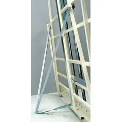 Panel saw stand designed to support and stabilize panel routers and panel saws during cutting operations. Provides a sturdy base for accurate panel processing in woodworking and fabrication shops, reducing material handling and improving cut quality.