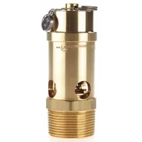 CONRADER Safety Valve: Soft Seat, 1 1/4 in (M)NPT Inlet (In.), 125 psi Preset Setting (PSI), Brass (MPN SRV765-114-125)