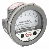 DWYER Indicating Transmitter: Dial, 0 in wc to 6 in wc, Terminal Block, 5 in Dia, 605, 4 to 20mA (MPN 605-6)