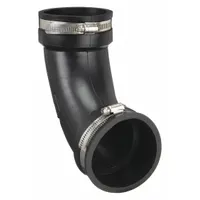 FERNCO Flexible Pipe Elbow: PVC, For 3 in Pipe, Iron/PVC/Steel, 11 3/4 in Overall Lg, Non-Reinforced (MPN QL-300)