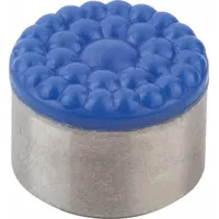 KIPP Rear-Mount Insert w/Polyurethane Face: 25 mm Dia, M6, 12 mm Ht, Textured, Polyurethane (MPN K0385.25126)