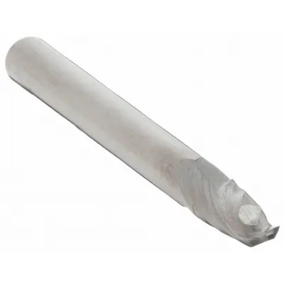 OEM General Purpose Carbide Ball End Mill, 2 Flute, 1/4" Mill Dia, 1/2" LOC, 2" OAL - General Purpose Carbide Ball End Mills
