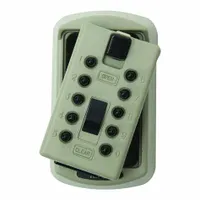 KIDDE Lock Box: Mechanical Combo Lock, 2 Key Capacity, 4 in Outside Ht, 2 3/8 in Outside Wd, Metal (MPN 1414)