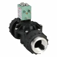 ASCO Solenoid Valve: 2-Way, Normally Closed, 3/4 in Pipe Size, 110V AC/120V AC, Plastic Body, Indoor (MPN 8212A037S0100F0)