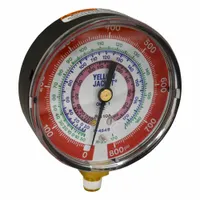 YELLOW JACKET High Side Gauge: High Side Gauge, 0 psi to 800 psi, Non-Liquid Filled, 3 1/8 in Dia (MPN 49223)