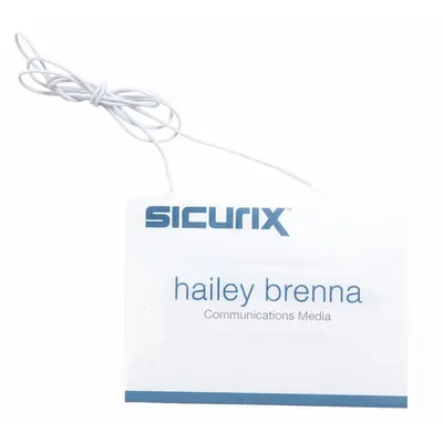 SICURIX Badge Holder: Pouch, Horizontal/Vertical, 3 in Badge Pouch Wd, 4 in Badge Pouch Ht - Lanyards, Cords, & Chains for Badges