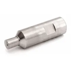 Set-up plug for aligning and positioning rotary broach holders in machining operations. Features a 0.385 in plug diameter, 3/8 in size, and 1-1/2 in overall length. Used to reduce runout and ensure accurate broach setup.