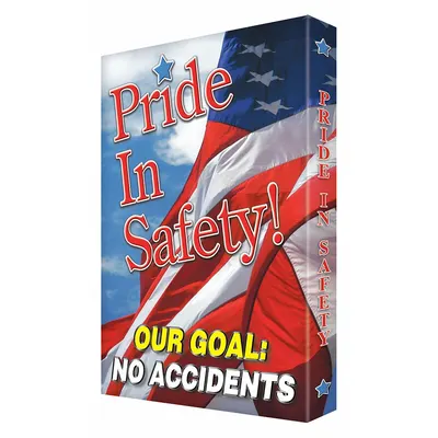 CONDOR Safety Sign: Aluminum, Mounting Holes Sign Mounting, 24 in Nominal Sign Size - Pride In Safety! Our Goal: No Accidents Signs