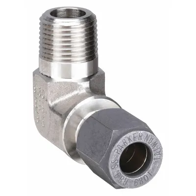 PARKER Ferulok Flareless Bite-Type Compression Fitting Elbow - Flareless Bite-Type Stainless Steel Compression Fittings