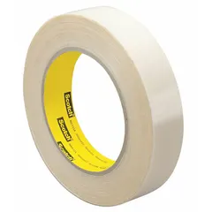 Transparent UHMW tape with acrylic adhesive and polyethylene film backing. Provides a low-friction, abrasion-resistant surface for chute liners, conveyor guides, and packaging equipment. Reduces wear and facilitates material release in material handling and processing applications.