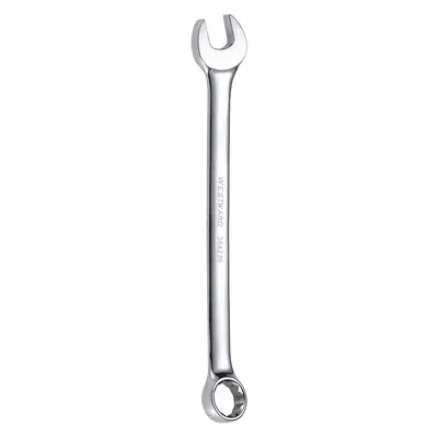 WESTWARD Combination Wrench: Alloy Steel, Chrome, 14 mm Head Size, 7 1/2 in Overall Lg - Metric 12-Point Combination Wrenches