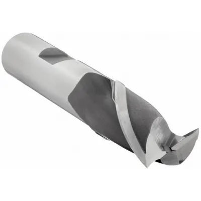 OSG Square End Mill: Cobalt, 2 Flute, 13.5 mm Mill Dia, 28.57 mm LOC - General Purpose Cobalt Square End Mills