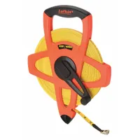 CRESCENT LUFKIN Long Tape Measure: Manual, FM100CME, Metric/SAE, 328 ft / 100 m, 1/8 in/1 cm, Manual