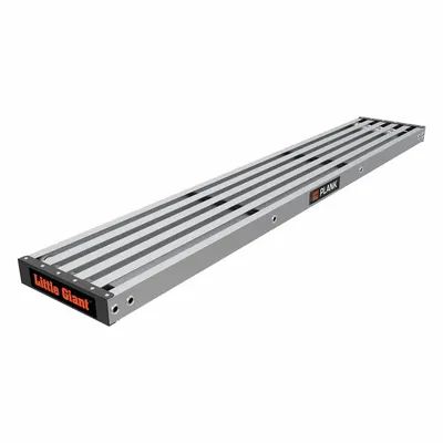 LITTLE GIANT Aluminum Ladder Plank, 6 ft Overall Length, 11 in Width - Ladder Planks