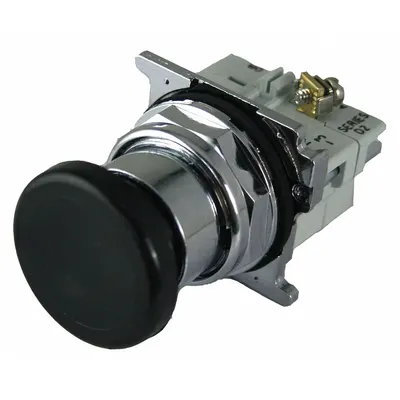 EATON Hazardous Location Push Button: 30 mm, Metallic, Mushroom Head Profile - Mushroom-Head Push Buttons