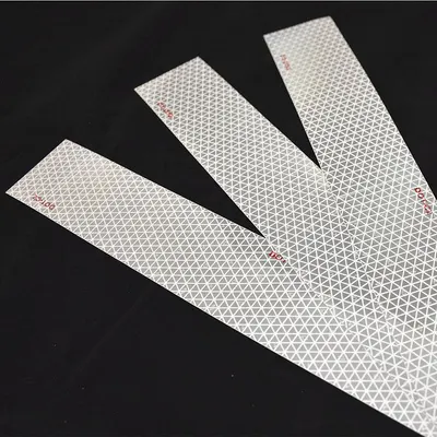 ORALITE 18379 White Reflective Tape, 2 in x 12 in, Acrylic Adhesive - Vehicle Reflective Strips