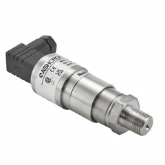 Piston-actuated miniature pressure switch with 1NO/1NC contact configuration. Pressure range 100 psi to 1,000 psi. Features 1/4" MNPT pressure connection and Micro DIN Connector electrical connection. Used for monitoring and controlling pressure in industrial hydraulic and pneumatic systems.