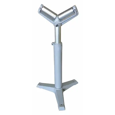 OEM Material Support Stand: 12 3/4 in Overall Wd - V-Roller Material Support & Transfer Stands