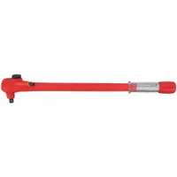 WIHA Micrometer Torque Wrench: 1/2 in Drive Size, 40 N-m to 220 N-m, 21 in Overall Lg (MPN 30152)