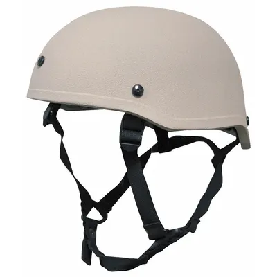 UNITED SHIELD Level IIIA Low Profile Helmet, Tan, Aramid, Size L