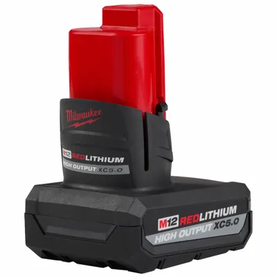 MILWAUKEE M12 5 Ah Battery Pack, 12V DC, MPN 48-11-2450 - Milwaukee Cordless Tool Batteries