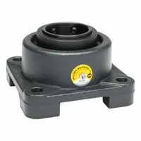 MOLINE BEARING 4 Bolt Flange Bearing: Spherical Roller, 3 in Bore, Cast Iron, Set Screws, Square (MPN 29211300)