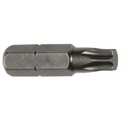 Impact-rated Torx bit for driving T20 fasteners. Features a standard hex shank for use with impact drivers. Supplied as a 5-pack. Suitable for automotive and industrial assembly applications.