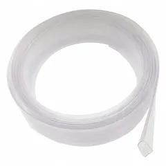 This PVC heat shrink cover protects chains from dirt, moisture, and abrasion in material handling and conveyor systems. It has a 2:1 shrink ratio, expanding to 1-1/2 in inside diameter and recovering to 3/4 in. Installation is by applying heat.