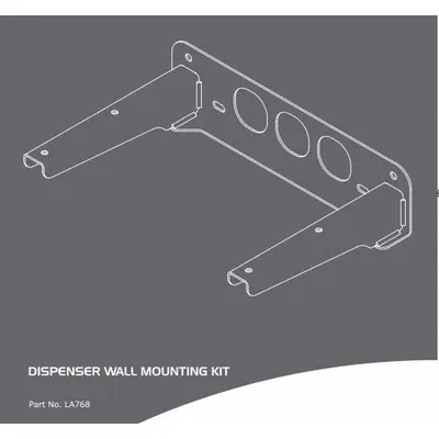 ELGA Wall Mounting Kit: LA768 - Water Purification System Wall Mounting Kits