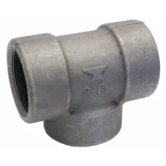 This ANVIL threaded tee is a steel, Class 2000 high-pressure pipe fitting with a Tee (Run x Run x Branch) configuration. It is used to split or combine flow in threaded steel piping systems. Typical applications include industrial process lines requiring Class 2000 pressure ratings.