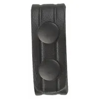 HEROS PRIDE Belt Keeper: Universal, Plain Synthetic Leather, 1 in Wd, Black, Leather Snap, 4 PK (MPN 1499PB)