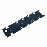 Wall-mount bracket for PATLITE WME series modular tower lights. Silver housing, overall height 10 1/16 inches. Provides a mounting solution for vertical surfaces such as machinery, conveyor lines, or control panels