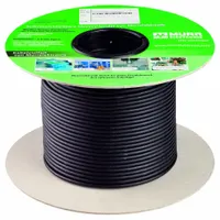 This continuous flexing control cable features 5 copper conductors (22 AWG) with a PVC jacket rated for 300 V and includes a ground conductor. It is chemical resistant and designed for applications requiring repeated bending, such as connecting sensors and actuators in industrial automation. Minimum bend radius is 5 x OD for fixed installation and 10 x OD for flexible use