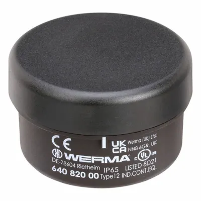 WERMA Terminal Element: Tower Light Mount, For KombiSIGN 71, 1 11/16 in Overall Ht - Terminals for Modular Tower Lights