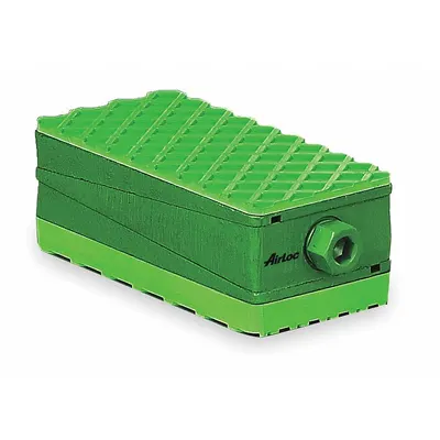 AIRLOC Vibration Isolator Pad: Neoprene, Smooth Pad Top, 15 3/4 in Lg, 15 3/4 in Wd - Vibration-Isolating Leveling Pads