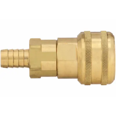 PARKER Quick Connect Hose Coupling: 1/2 in Body Size, 1/2 in Hose Fitting Size - Industrial Interchange Brass Quick-Connect Air Coupling Bodies