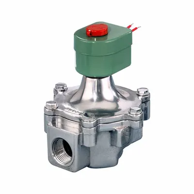REDHAT Solenoid Valve: 2-Way, Normally Closed, 1 1/2 in Pipe Size, 110V AC/120V AC - 2-Way/2-Position, Normally Closed Solenoid Valves
