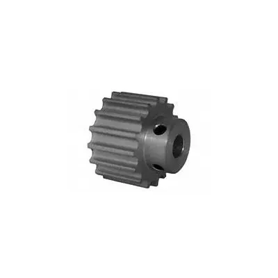 Dayton Timing Pulley: Curvilinear, Fixed, For HTD Timing Belt Section, For 9 mm Belt Wd - HTD Section Fixed-Bore Timing Pulleys with Hub