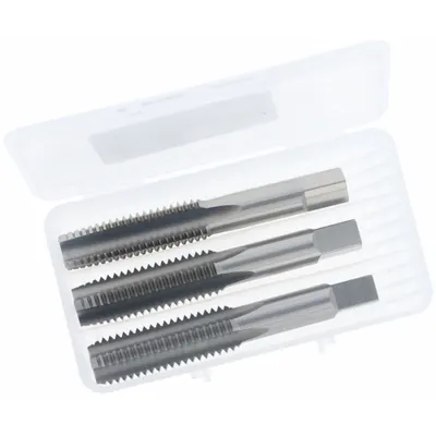 CLEVELAND Tap Kit: 1/2"-13 UNC, H3 / 3B, 4 Flute - Three-Piece Hand Tap Sets