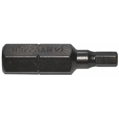 ZEPHYR Insert Bit: Insert Bit, Metric, Hex Head, 3 mm Bit Industry Size, Std, 1 in Overall Lg - Hex Insert Bits
