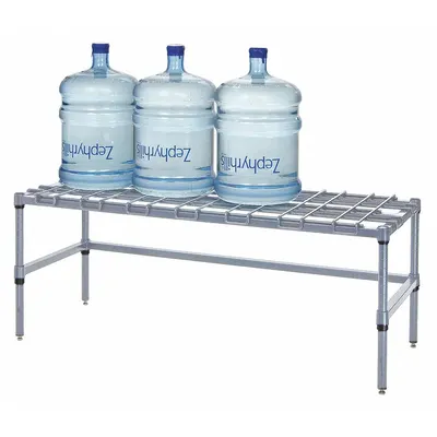 QUANTUM STORAGE SYSTEMS Modular Dunnage Unit: 14 in x 24 in x 48 in, Epoxy Coated Steel - Wire Dunnage Racks